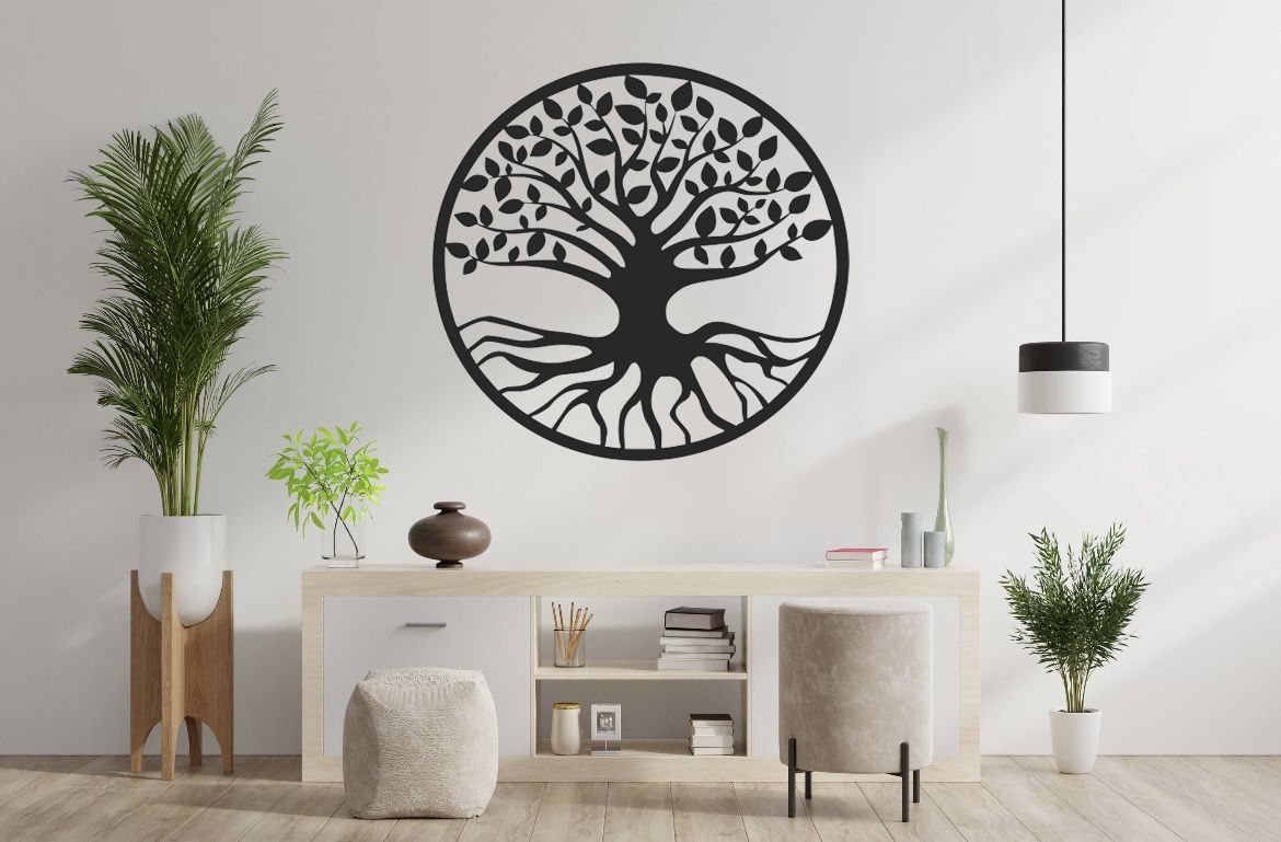 Dřevěná dekorace-Strom života-5 jklaser-design
