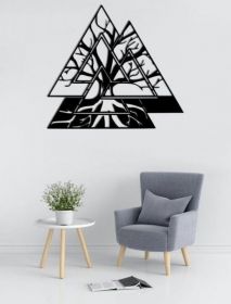 Dřevěná dekorace-Strom života-6 | průměr 50 cm