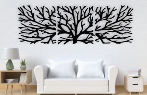 Dřevěná dekorace na zeď-strom života-9