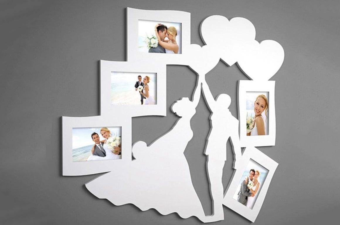 Svatební rámeček na fotky se jmény a datem jklaser-design